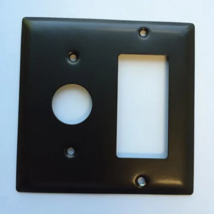 Amba AJ-DGP-P Radiant Square Double Gang Plate, Polished Finish