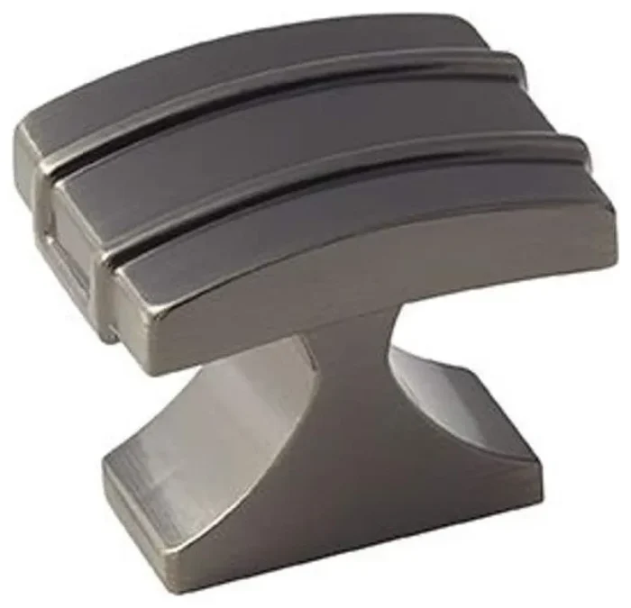 Amerock BP36601 Davenport 1-1/4 Inch Rectangular Cabinet Knob - Gunmetal - Image 1