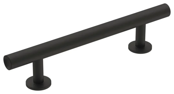 Amerock BP36865 Radius 3-3/4 Inch Center to Center Bar Cabinet - Matte Black - Image 1