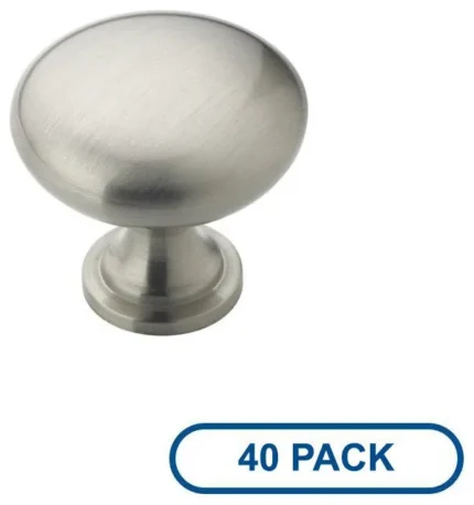 Amerock BP53005-40PACK Everyday Heritage 1-1/4 Inch Diameter - Satin Nickel