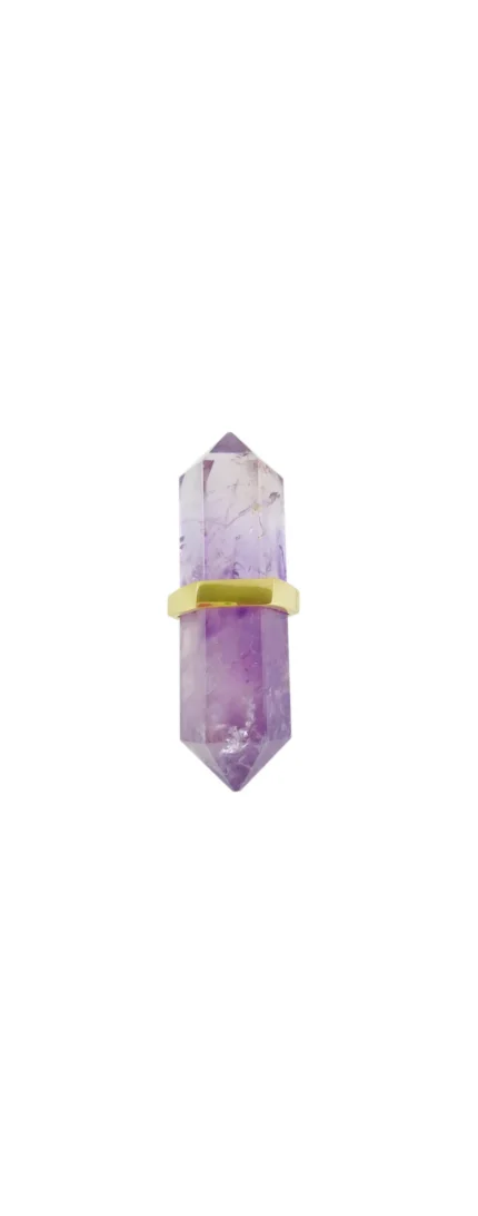 Amethyst Drawer Handles 3" Dresser Pulls, Brass