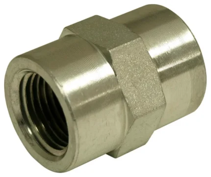 Apache 39035404 Straight Hydraulic Adapter, 1/4" FP x 1/4" FP