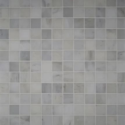 Arabescato Carrara 2X2 Honed Marble Mosaic, 10 Sheets