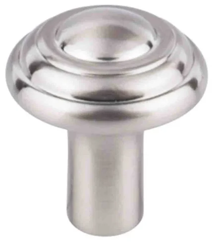 Aspen II Button Knob 1 1/4", Brushed Satin Nickel