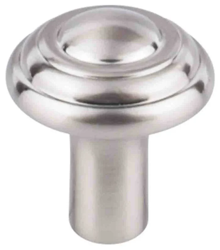 Aspen II Button Knob 1 1/4", Brushed Satin Nickel - Image 1