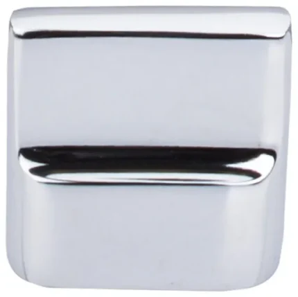 Aspen II Flat Sided Knob 7/8", Polished Chrome
