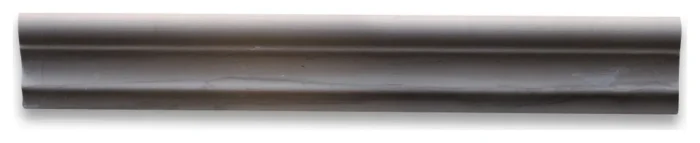 Athens Grey Marble Chair Rail Haisa Dark Molding Tile 2x12 Honed, 1 piece - Image 1