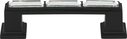 Atlas Homewares 341 Crystal 3 Inch Center to Center Handle - Matte Black