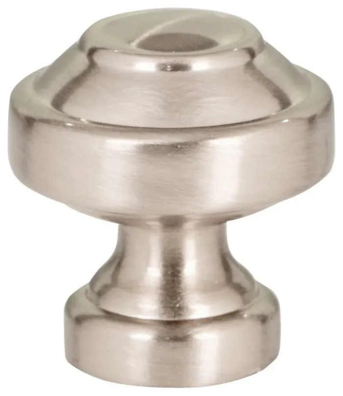 Atlas Homewares A640 Malin 1-1/8 Inch Mushroom Cabinet Knob - Brushed Nickel - Image 1