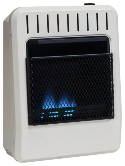 Avenger Dual Fuel Ventless Blue Flame Gas Heater With Base, 10,000 BTU, T-Stat