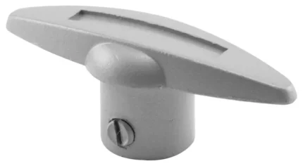 Awning Operator Tee Handle, Gray, 3/8" bore, 2Pack
