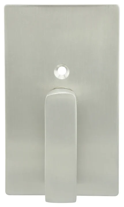 Barn Door Privacy Lock, Rectangle Rose, 3.5" BS, TT15 ADA Turn, Satin Stainless