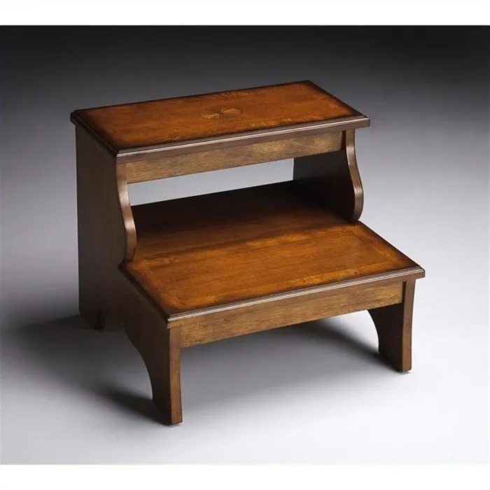 Beaumont Lane Step Stool in Olive Ash Burl - Image 1