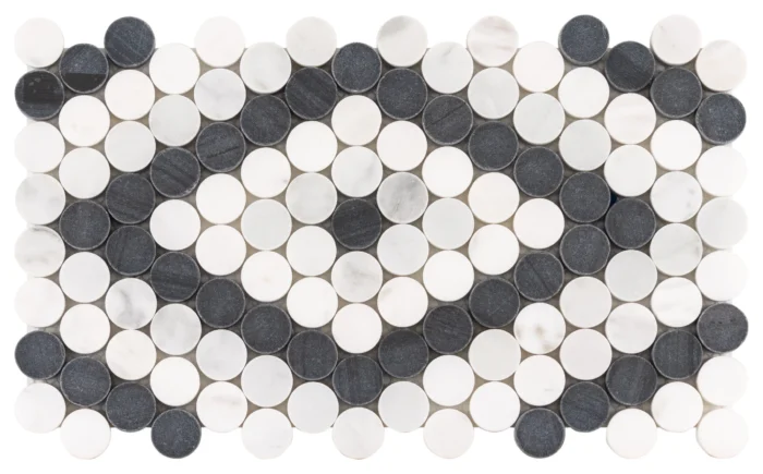 Black n White Diamonde Mosaic, Sample - Image 1