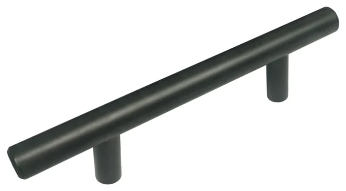 Black Stainless Steel Solid Bar Pull, 3"-76mm - Image 1