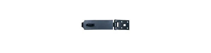Black Wrought Iron Hasp Lock 13"x2.3" Safety Padlock Pack of 4 Renovators Supply - Image 1