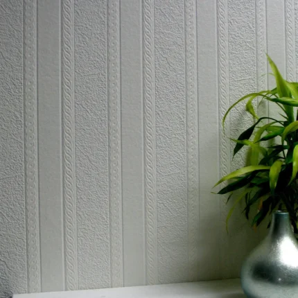 Blarney Marble Stripe Paintable Textured Vinyl Wallpaper, Sample
