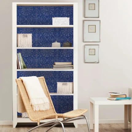 Blue Byzantine Peel & Stick Wallpaper, Swatch
