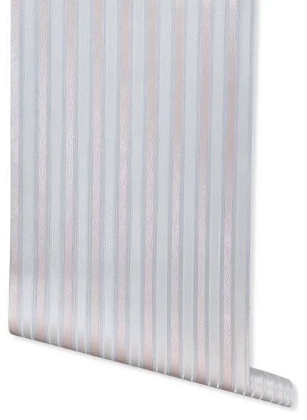 Boudin Stripe Wallpaper, Blue, Swatch