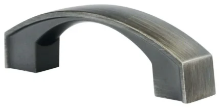 Bow Style 3 Inch Center To Center Antique Nickel Cabinet Hardware Pull / Handle