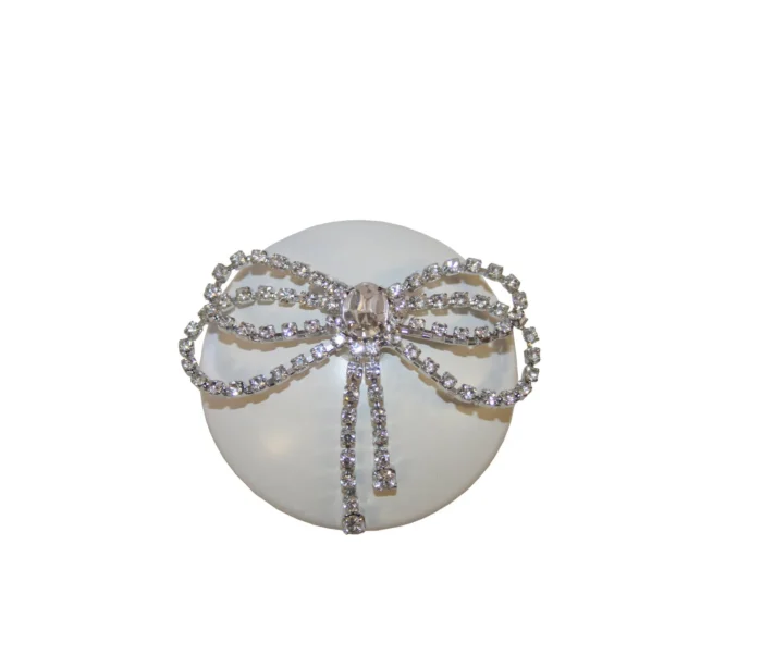 Brilliant Bow Knob, 1.75", Raspberry - Image 1