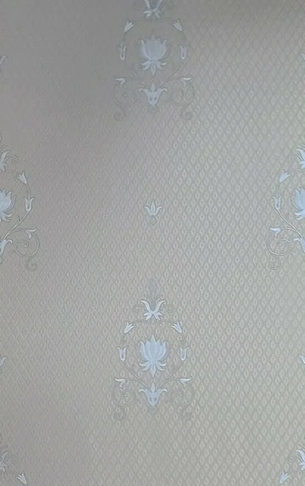 Bronze gold silver diamonds Victorian damask Wallpaper, 21 Inc X 33 Ft Roll