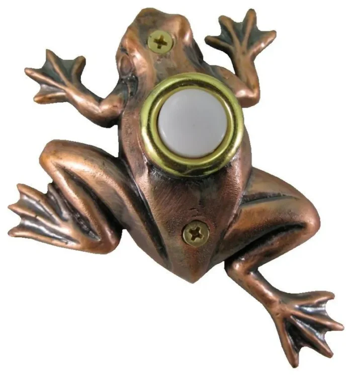 Bronze Plated Frog Doorbell - Image 1