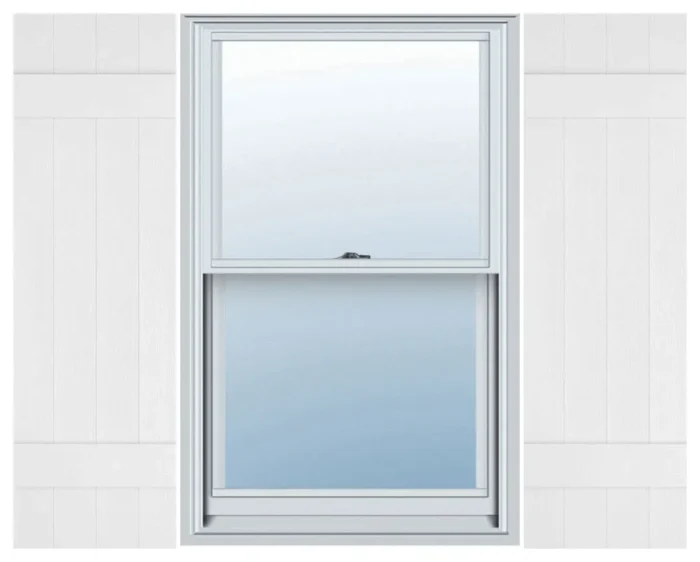 Builders Edge, Custom, Four Board Joined, BnB Shutters, Bright White - Image 1