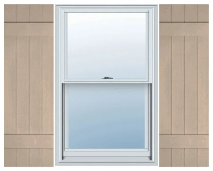 Builders Edge, Custom, Four Board Joined, BnB Shutters, Wicker - Image 1