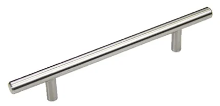 Cabinet Bar Handle Pull, 15 3/4", Satin Nickel, Set of 5