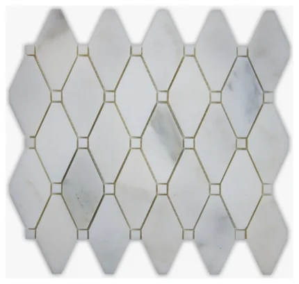 Calacatta Polished Long Octagon Marble Mosaic