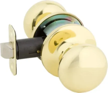 Callan2 100T-SA-G2 Saxon Single Cylinder Keyed Entry Door Knob - Polished Brass