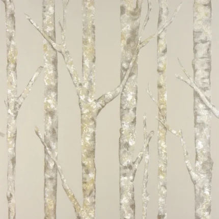 Cameron Beige Trees Wallpaper, Sample