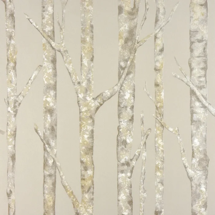 Cameron Beige Trees Wallpaper, Sample - Image 1