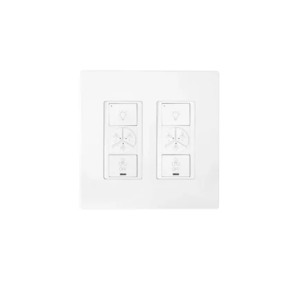 CARRO Smart Switch, 2 in 1 Fan Speed Control and Light On/Off Switch, 2 Gang