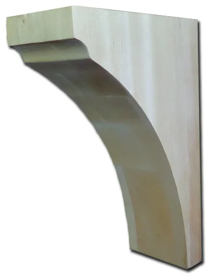 Castlewood Plain Countertop Support - H 9" | W 3" | D 5-1/2", Alder