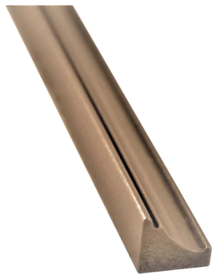 Chair Rail Thin Tile Metal Trim Wall Molding - Bronze 7/8 "x12", Set Of 5