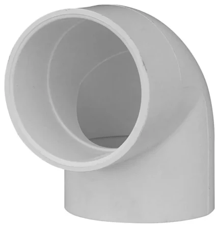 Charlotte Pipe PVC 02300 1700HA 90 Degree Elbow Pipe Fitting, White
