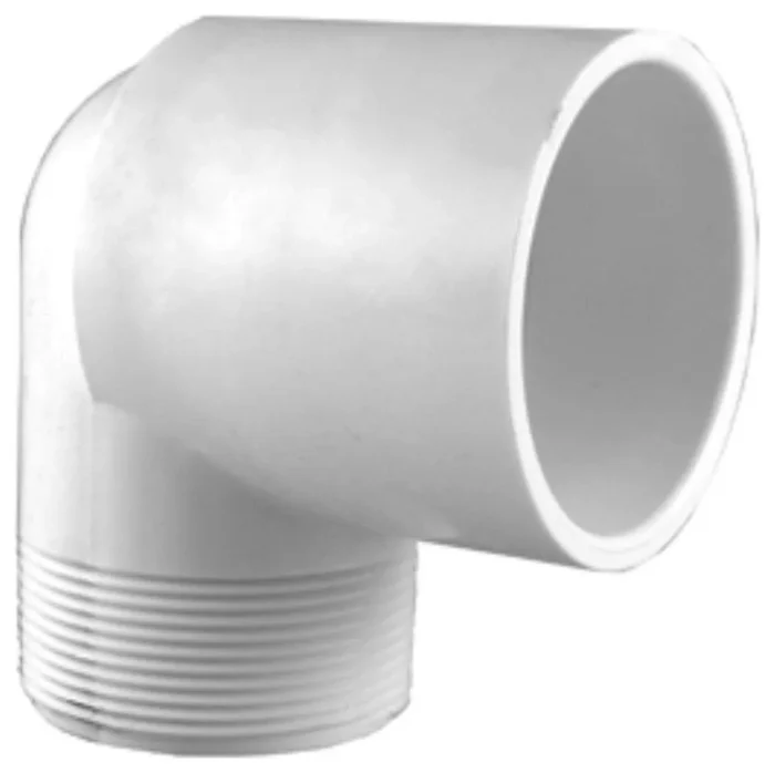 Charlotte Pipe PVC 02306 1600HA 90 Degree Street Elbow, White, 2 Inch - Image 1