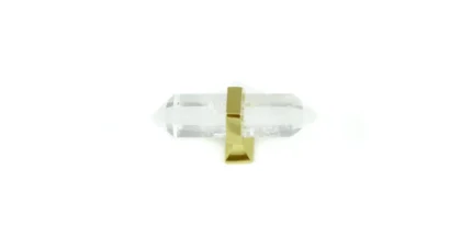 Clear Crystal Quartz Pulls 3" Dresser Pulls, Brass