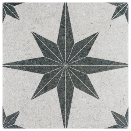 Compass Star Porcelain Floor and Wall Tile Sample