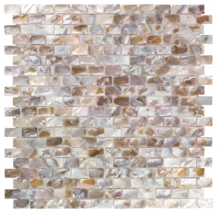 Conchella Subway Mosaic Wall Tile, Natural, Sample