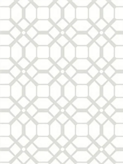 Contemporary Chic Tile Wallpaper, Grey and White, Norwall Wallcoverings