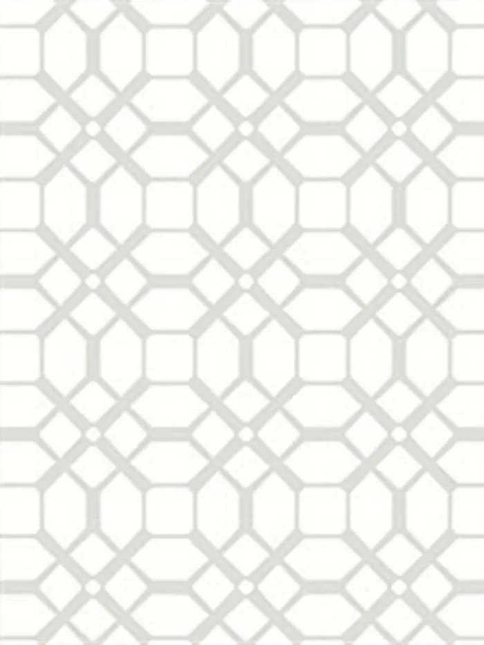 Contemporary Chic Tile Wallpaper, Grey and White, Norwall Wallcoverings - Image 1