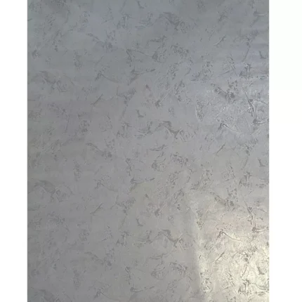 Contemporary Gray brass silver metallic wallpaper textured faux concrete plaster, 42 in X 33 Ft Roll