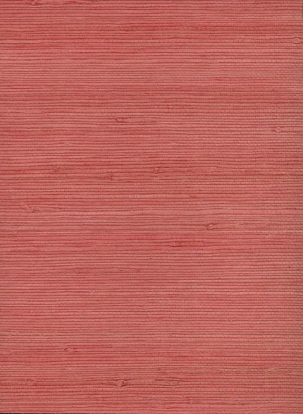 Coral Jute Grasscloth Wallpaper