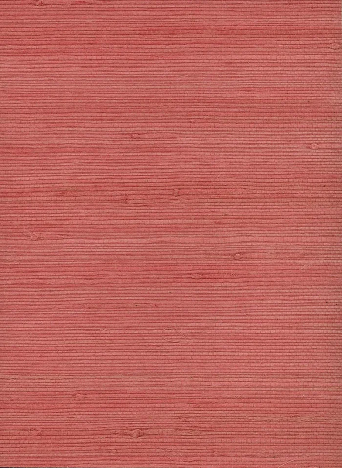 Coral Jute Grasscloth Wallpaper - Image 1