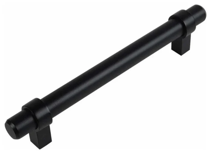 Cosmas 161-4FB Flat Black 4” CTC (102mm) Euro Bar Pull - Image 1