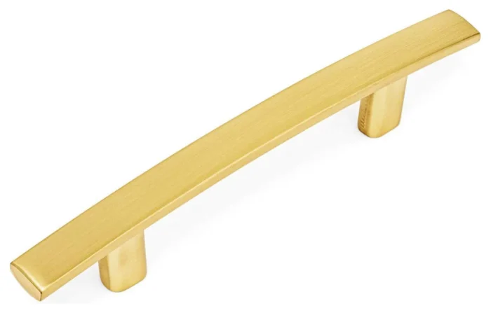 Cosmas 2363-3BB Brushed Brass Subtle Arch Cabinet Pull - Image 1