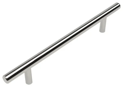 Cosmas 404-128CH Polished Chrome Slim Line Euro Style Bar Pull